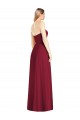 Sleeveless V-Neck Soft Chiffon Trumpet Semi Formal Evening Dress / Bridesmaid Dress Brighton