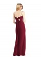 Sleeveless Spaghetti Straps Tie Back Soft Chiffon Trumpet Bridesmaid Dress Brighton