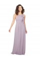 Sleeveless Pink Glow Halter Neck Keyhole Back Chiffon A-Line Bridesmaid Dress / Evening Dress Brighton