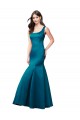 Sleeveless Bateau Neck Satin Mermaid Prom Dress / Bridesmaid Dress Brighton