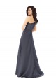 Sleeveless One Shoulder Satin A-Line Formal Evening Gown / Prom Dress / Bridesmaid Dress Brighton