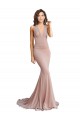 Sleeveless V-Neck Low Back Spandex Mermaid Formal Evening Gown / Prom Dress / Bridesmaid Dress Brighton