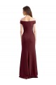 Sleeveless Off the Shoulder Stretch Crepe Sheath Prom Dress / Bridesmaid Dress Brighton