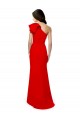 Sleeveless Red One Shoulder Stretch Crepe Mermaid Formal Dress / Bridesmaid Dress Brighton