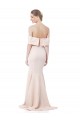 Sleeveless Nude Off the Shoulder Stretch Crepe Mermaid Formal Evening Gown / Prom Dress / Bridesmaid Dress Brighton