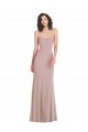 Sleeveless Dusty Pink Sweetheart Stretch Crepe Mermaid Formal Dress / Bridesmaid Dress Brighton