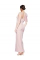 Sleeveless One Shoulder Low Back Stretch Crepe Sheath Formal Evening Gown / Prom Dress / Bridesmaid Dress Brighton